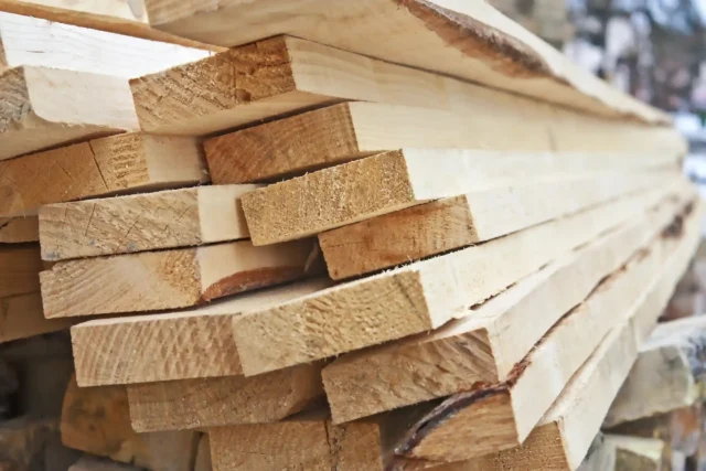 Photo of lumber for a story about treated vs. untreated wood for decks