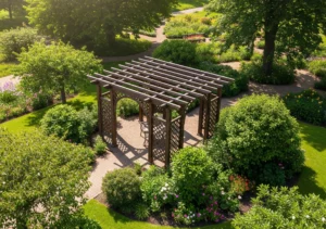 Pergola viewed from above